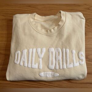 Daily Drills Cream Sweatshirt